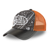 Casquette Vondutch Orange, Noir, Gris, Trucker Snapback en Simili SUBLI