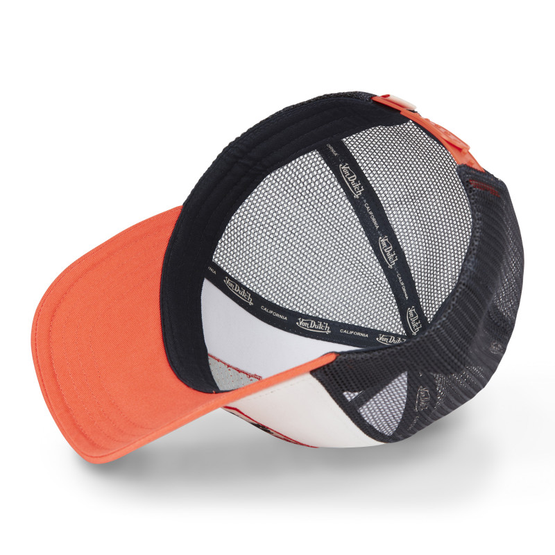 Casquette trucker avec filet en sergé de coton et broderie Surf Palm