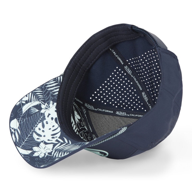 Casquette Vondutch Bleue Six panels Filet Mesh Scratch en silicone CORDON | Von Dutch