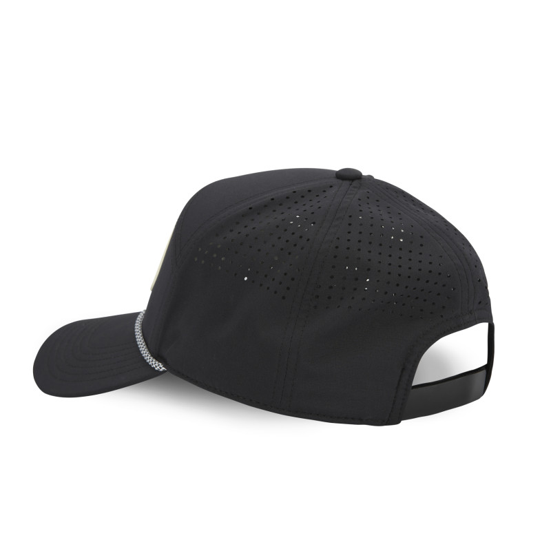 Casquette Vondutch Noire Six panels Filet Mesh Scratch en silicone CORDON | Von Dutch