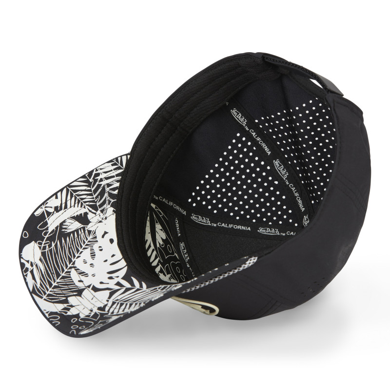 Casquette Vondutch Noire Six panels Filet Mesh Scratch en silicone CORDON | Von Dutch