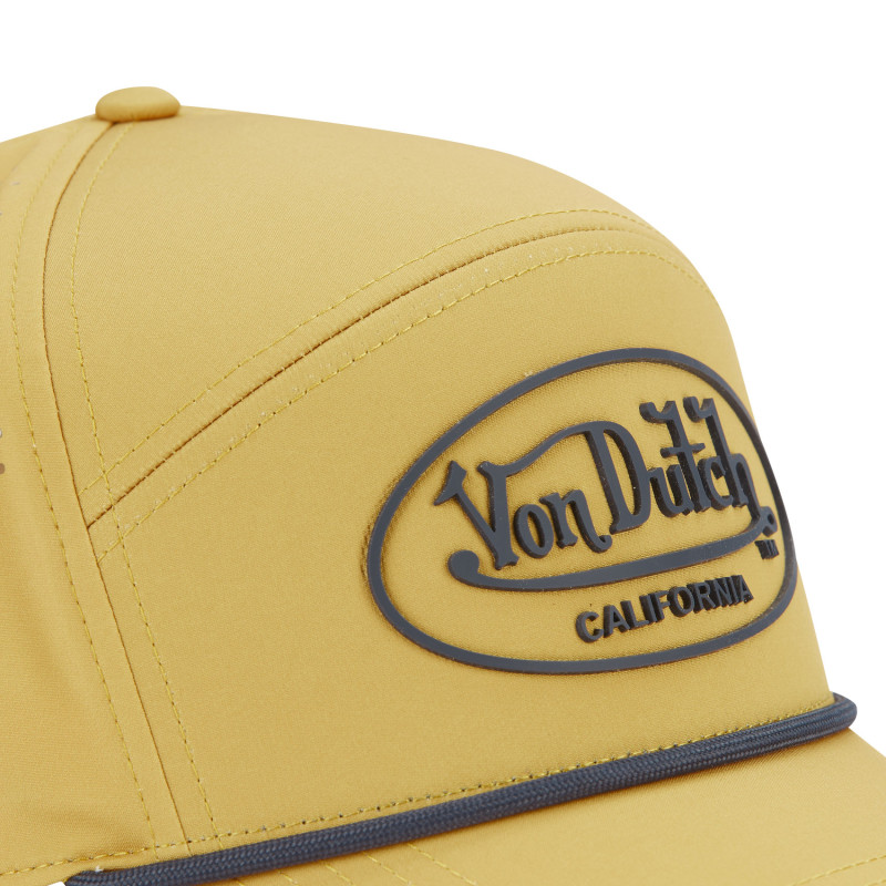 Casquette Vondutch Jaune Six panels Filet Mesh Scratch en silicone CORDON | Von Dutch