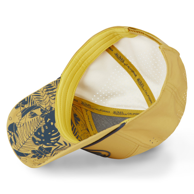 Casquette Vondutch Jaune Six panels Filet Mesh Scratch en silicone CORDON | Von Dutch