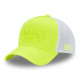 Casquette baseball premium fluo bicolore avec patch rubber print Fluo