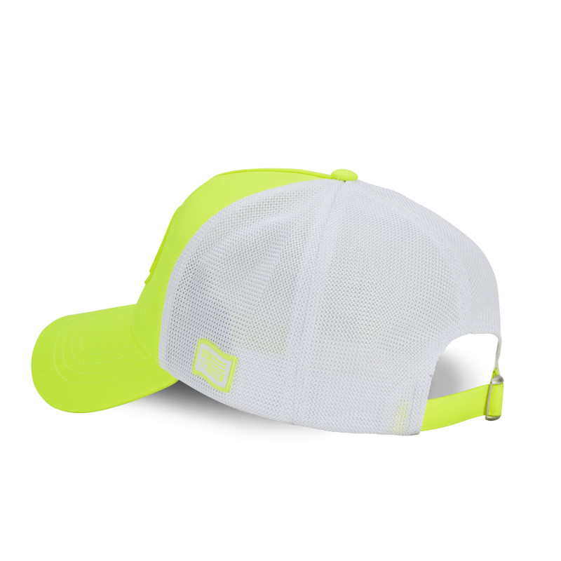 Casquette baseball premium fluo bicolore avec patch rubber print Fluo