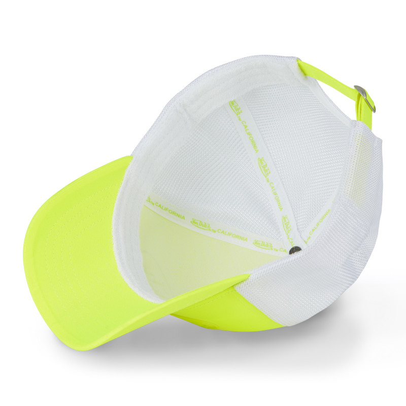 Casquette baseball premium fluo bicolore avec patch rubber print Fluo