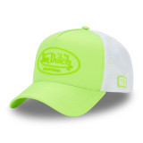 Casquette Vondutch Vert Fluo Trucker Filet Souple Strapback / Boucle FLUO