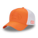 Casquette Vondutch Orange Fluo Trucker Filet Souple Strapback / Boucle FLUO