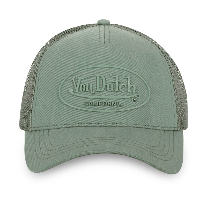 Casquette baseball avec filet en sergé de coton et patch Rubber Logo