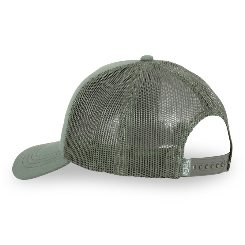 Casquette Vondutch Kaki Trucker Snapback Patch Rubber LOG | Von Dutch