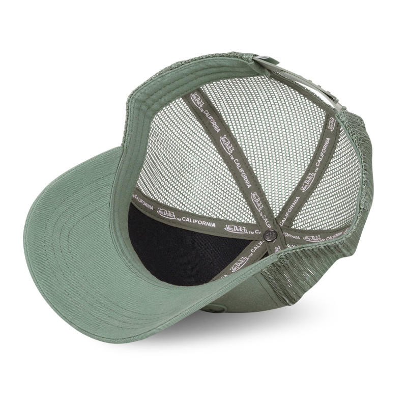 Casquette Vondutch Kaki Trucker Snapback Patch Rubber LOG | Von Dutch