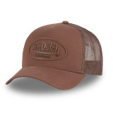 Casquette Vondutch Marron Trucker Snapback Patch Rubber LOG