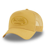 Casquette Vondutch Jaune Trucker Snapback Patch Rubber LOG