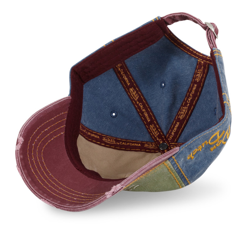 Casquette baseball en sergé de coton effet usé Retro Skull