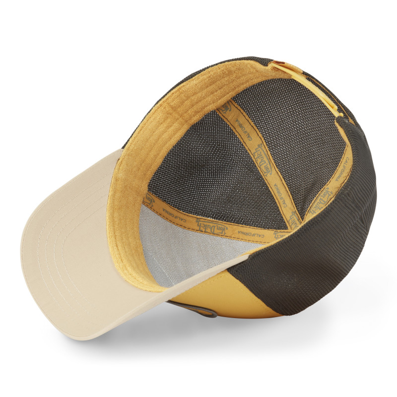Casquette Vondutch Jaune, Beige Trucker Snapback POLY | Von Dutch