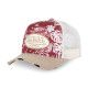 Casquette Vondutch Rouge, Beige, Trucker Snapback Visière effet Usé PRINT | Von Dutch