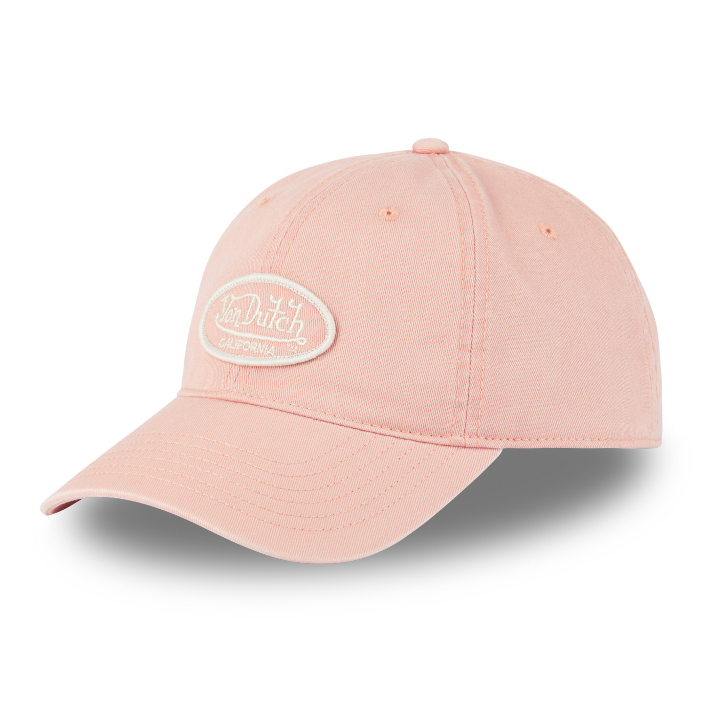 Casquette dad cap en sergé de coton avec patch brodé Log