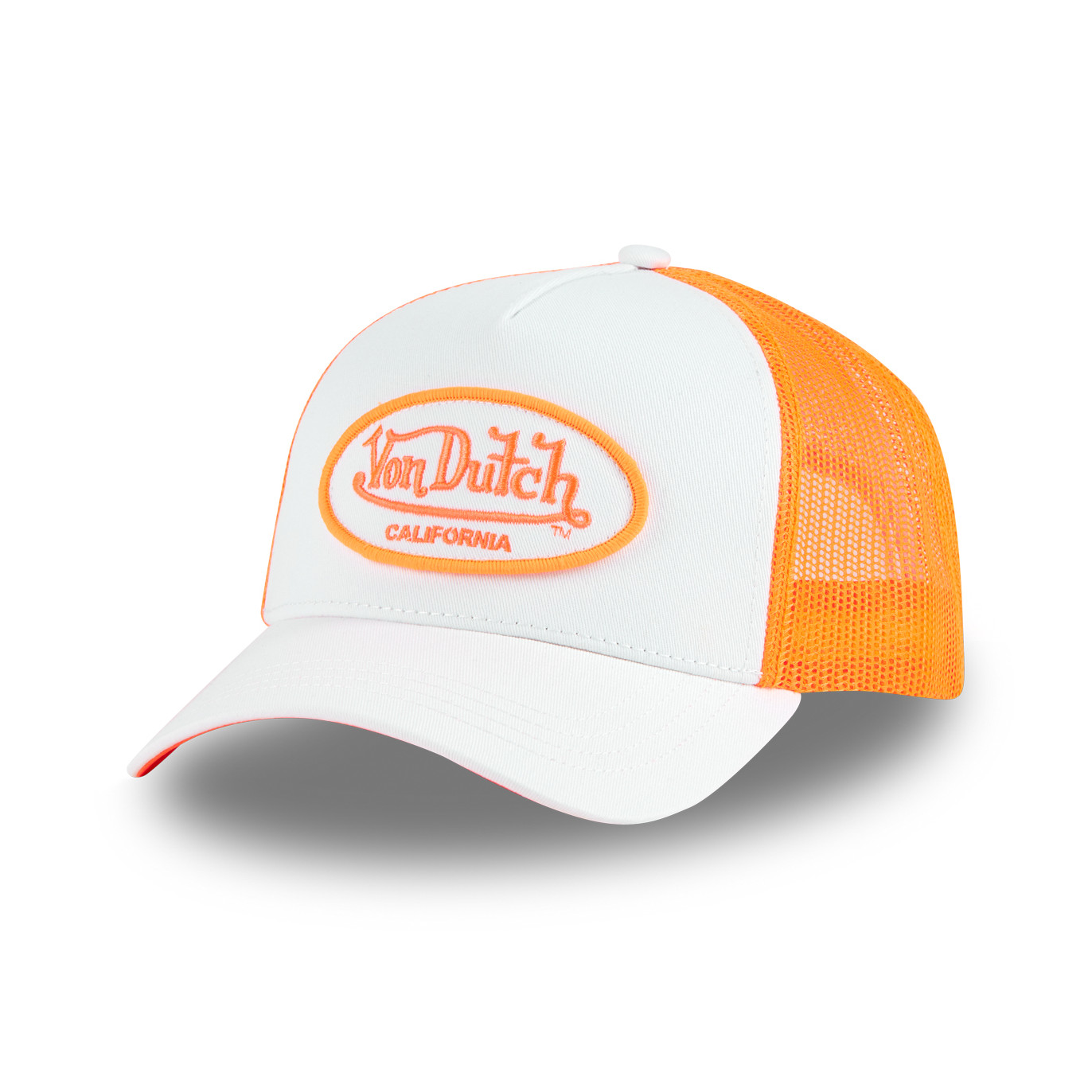 Casquette Vondutch Bicolore Orange Trucker Snapback FLUO | Von Dutch