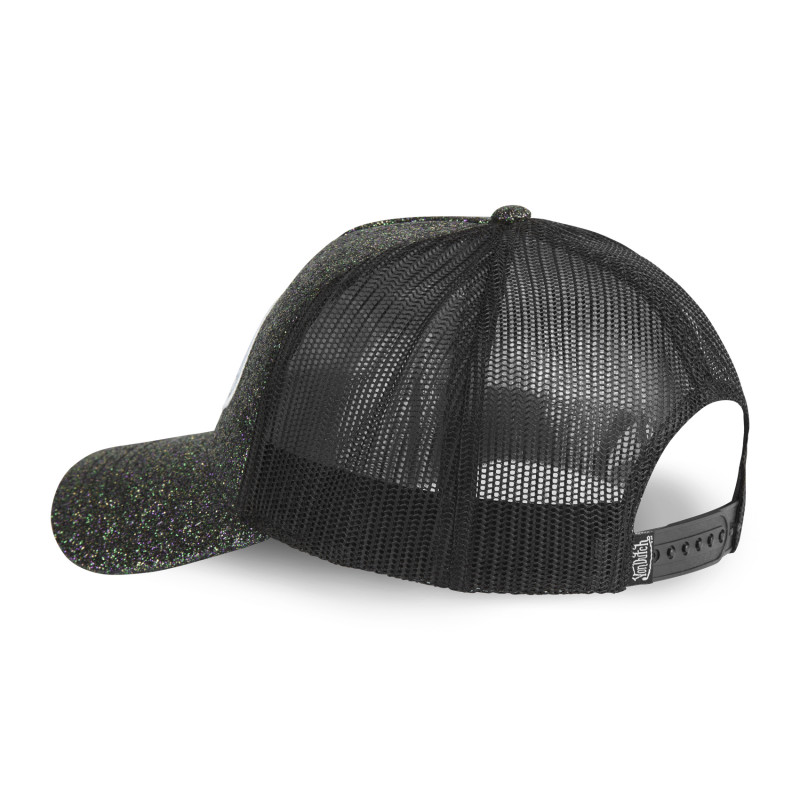 Casquette Vondutch Noire Trucker Snapback effet Pailleté GLITTER | Von Dutch