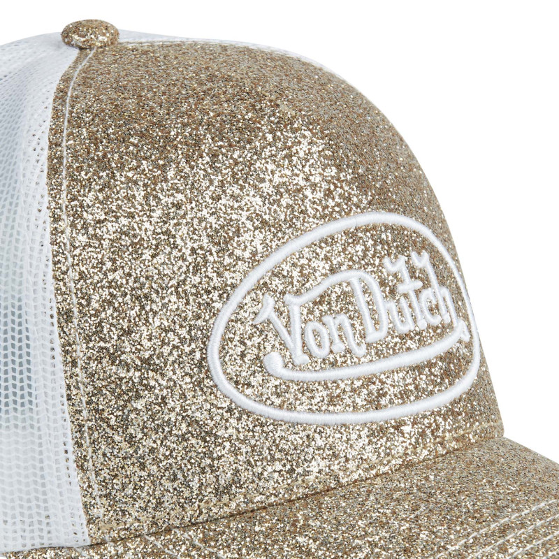 Casquette baseball avec filet femme à paillettes Glitter