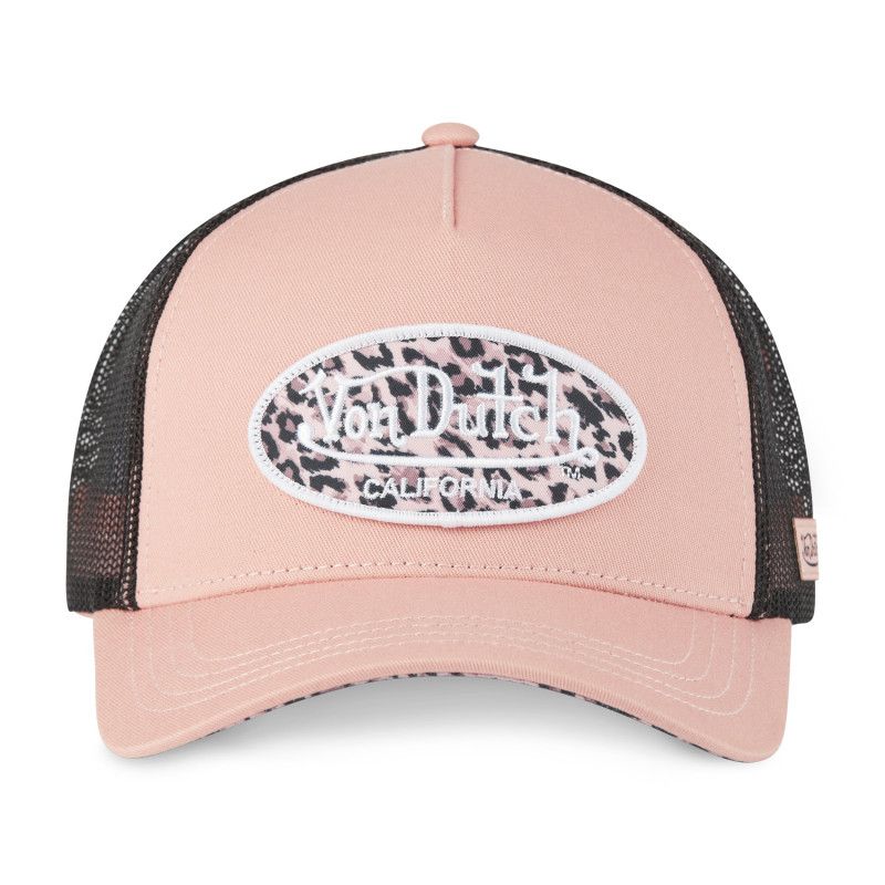 Casquette baseball avec filet femme avec patch imprimé Léopard
