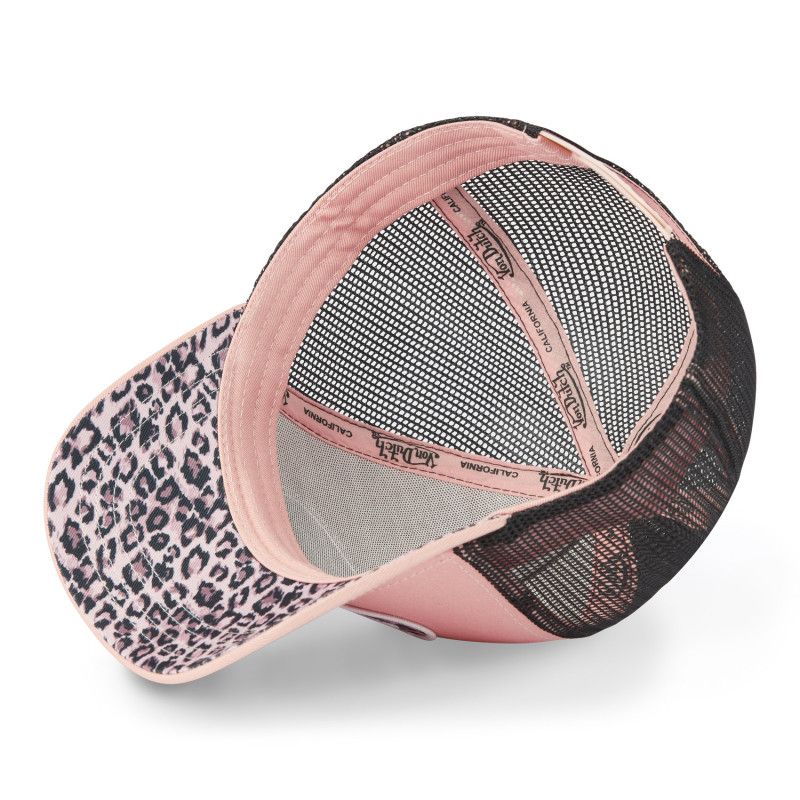 Casquette baseball avec filet femme avec patch imprimé Léopard