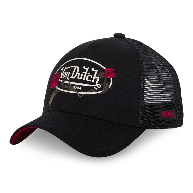 Casquette baseball avec filet femme avec broderie Roses