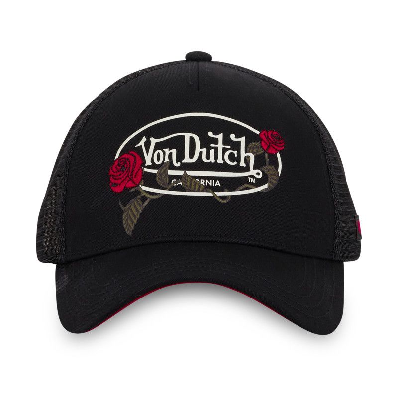 Casquette baseball avec filet femme avec broderie Roses