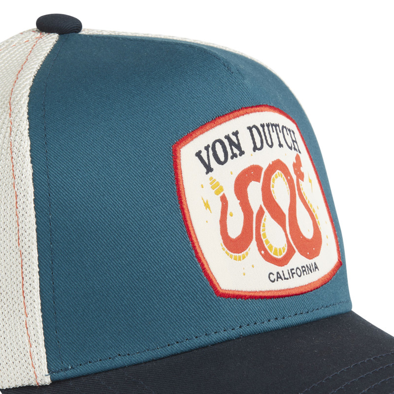 Casquette Vondutch Bleue Trucker Snapback WILD | Von Dutch