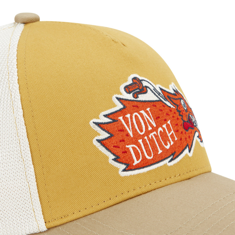 Casquette Vondutch Jaune Trucker Snapback WILD | Von Dutch