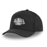 Casquette Vondutch Noire Trucker Snapback Patch Carbone SPORT