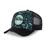 Casquette Vondutch Bleue Trucker Snapback effet Usé PRINT