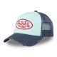 Casquette Vondutch Bleue Trucker Snapback effet Usé, Patch Brodé USED | Von Dutch