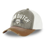 Casquette trucker avec effet usé avec broderie Xavier