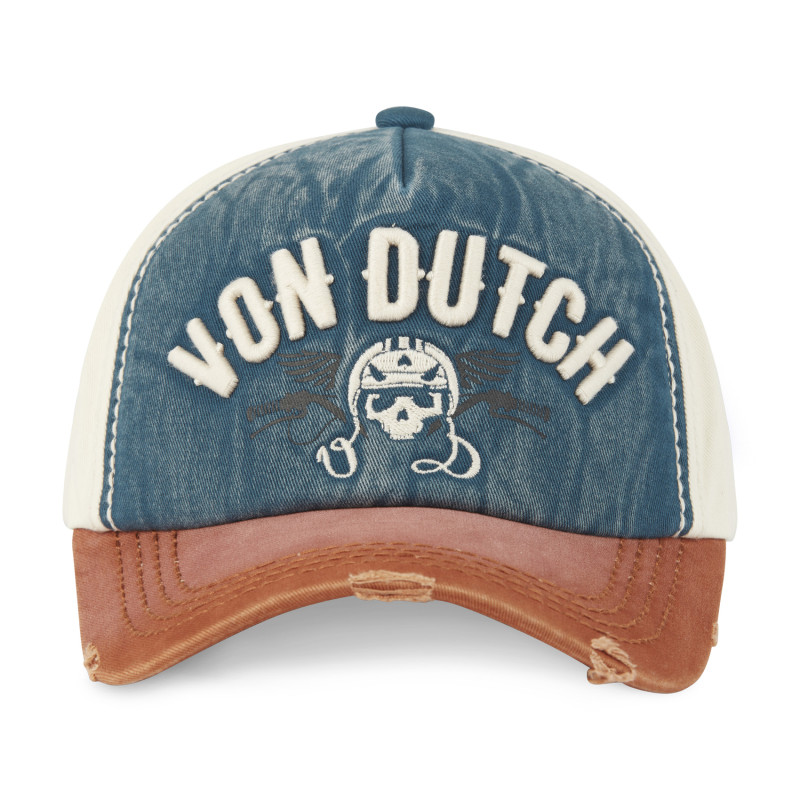 Casquette trucker avec effet usé avec broderie Xavier