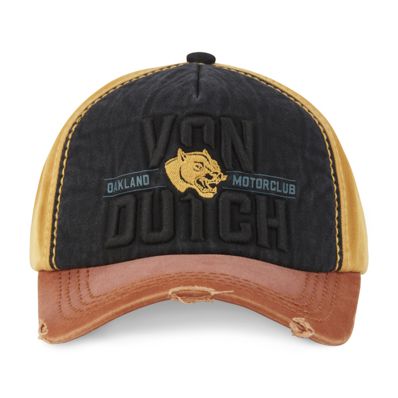 Casquette trucker avec effet usé avec broderie Xavier