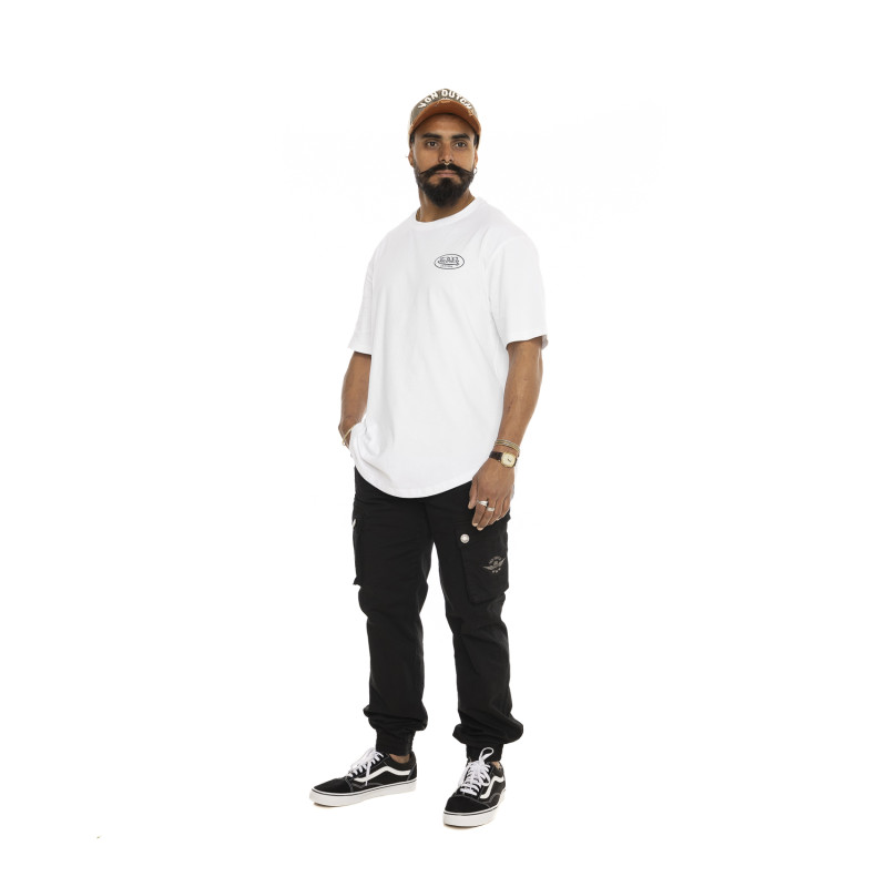 T-shirt homme col rond manches courtes imprimé Dos Comfort Fit Frame