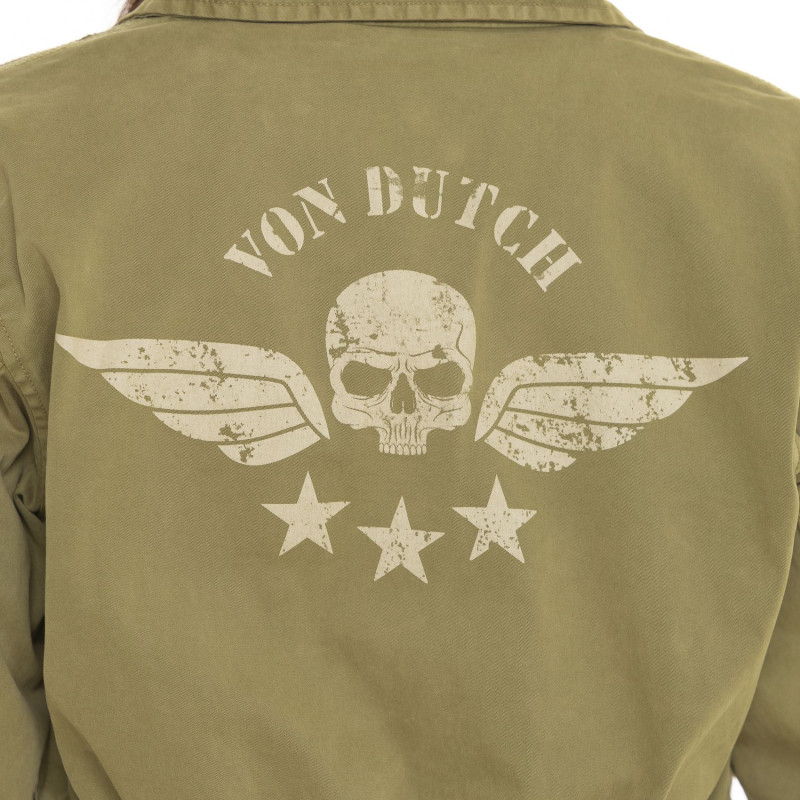 Veste militaire femme avec patchs Lips