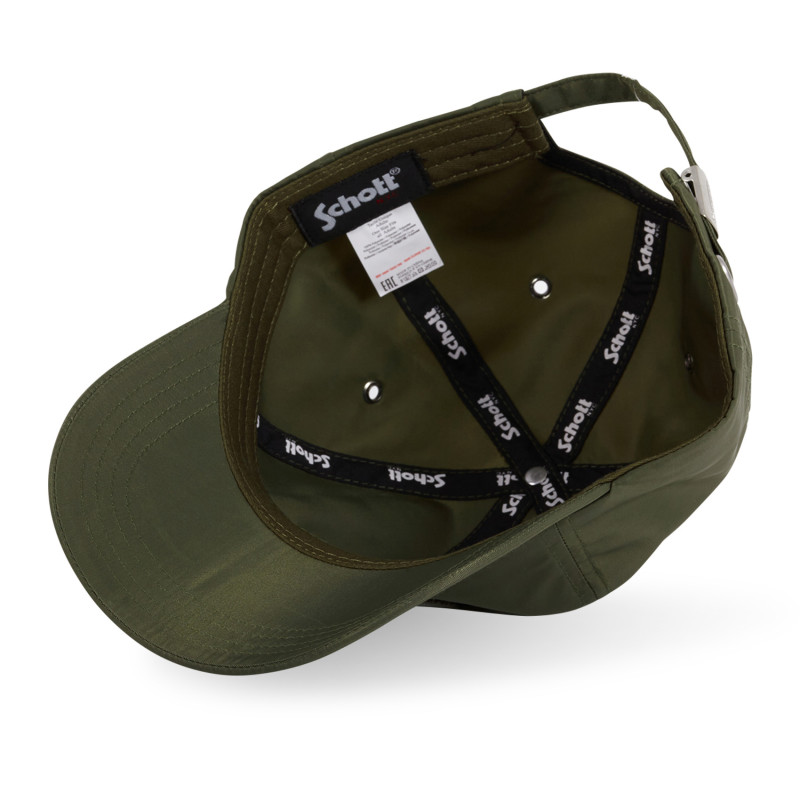 Casquette baseball avec badge Schott Jet
