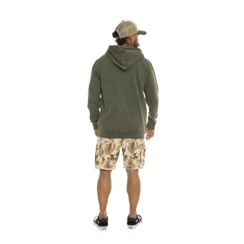 Sweat à capuche Zippé Kaki CRUZ | Homme - Vondutch | Von Dutch