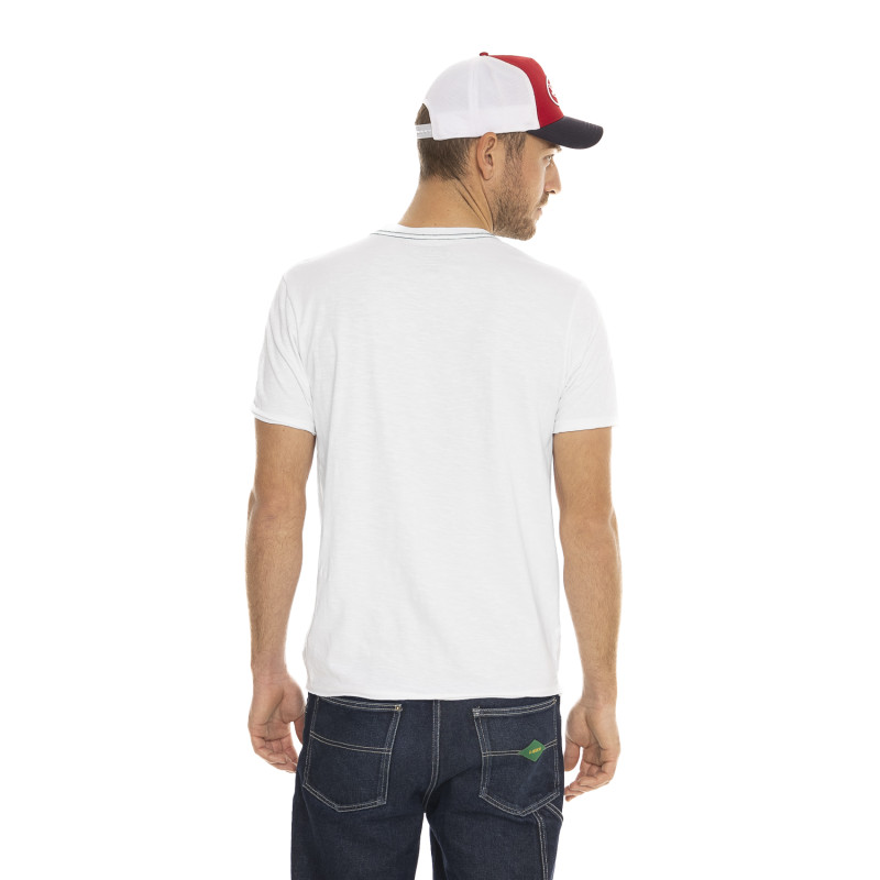 Tee Shirt Blanc coupe Regular Col rond OLD | Homme - Vondutch | Von Dutch