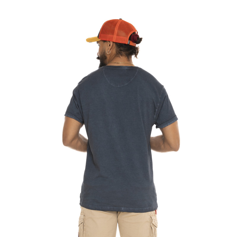 Tee Shirt Bleu coupe Regular Col rond RAZOR | Homme - Vondutch | Von Dutch
