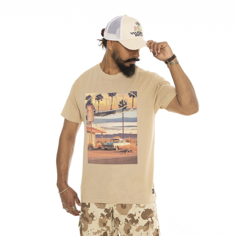 T-shirt en col rond à manches courtes homme Regular Fit Road