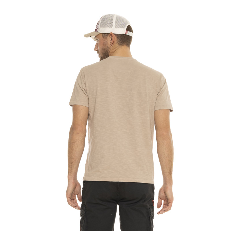 Tee Shirt Beige coupe Regular Col rond SOCAL | Homme - Vondutch | Von Dutch