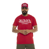 Tee Shirt Rouge coupe Slim Col rond LIFE | Homme - Vondutch