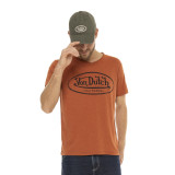 Tee Shirt Orange Brique coupe Regular Col V RON | Homme - Vondutch