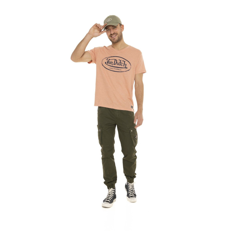 Tee Shirt Rose coupe Regular Col V RON | Homme - Vondutch | Von Dutch