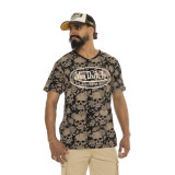 Tee Shirt Beige coupe Regular Col V Imprimé Skull RON | Homme - Vondutch