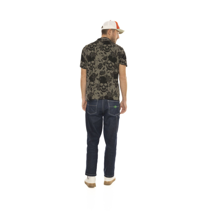 Chemise Viscose coupe Regular Manches courtes Kaki SKULLY | Homme - Vondutch | Von Dutch
