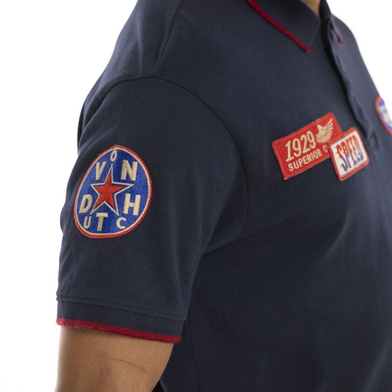 Polo Bleu coupe Regular Col boutonné SUPERIOR | homme - Vondutch | Von Dutch